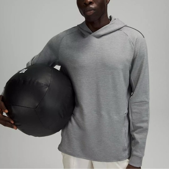 Men's Lululemon Textured Tech Hoodie Size S Rhino Grey Pullover - Picture 1 of 10